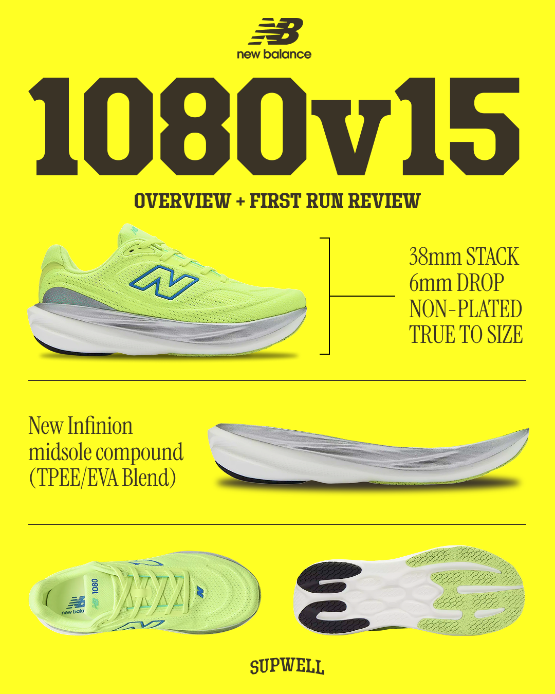 New Balance 1080v15 Overview and First Run Review | Supwell